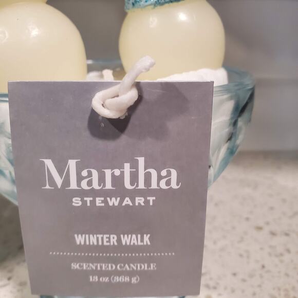 Martha Stewart Snowman Winter Walk Candle NWT Christmas Holiday Viral - Picture 3 of 3
